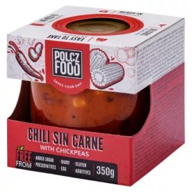 Chilli sin carne with chickpeas