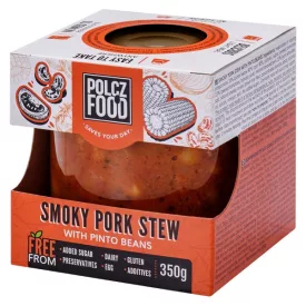 Smoky pork stew with pinto beans