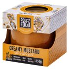 Creamy mustard sauce with beef