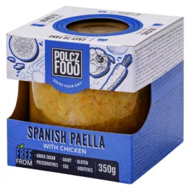 Spanish paella with chicken