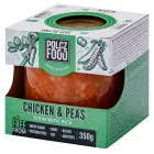 Chicken and peas stew with rice